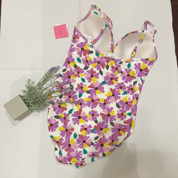 Kate spade floral draped molded cups one-piece - Picture 6 of 8